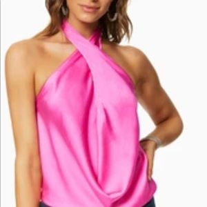 Ramy Brook Hot Pink Harriet Top
